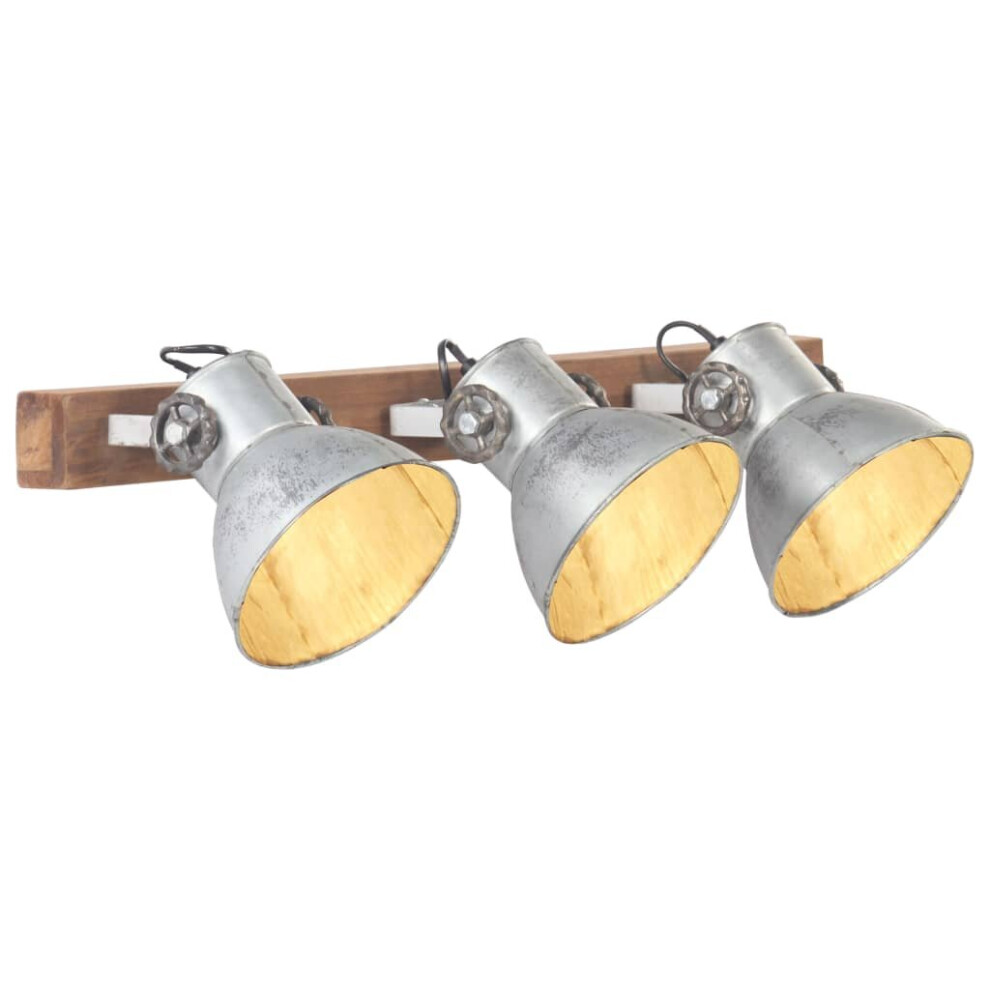 New Vidaxl Industrial Wall Lamp E27 Hallway Bedside Reading Fixture Silver/Light 320502