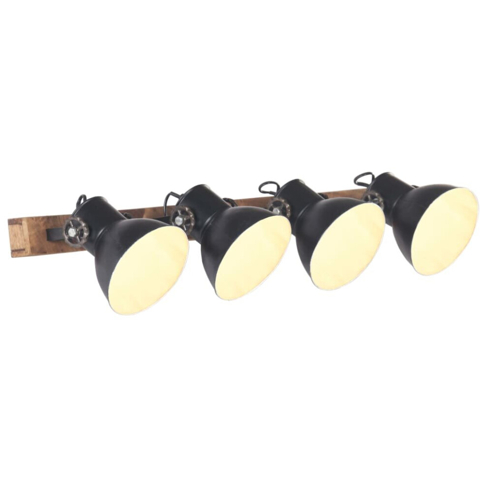 Vidaxl Industrial Wall Lamp E27 Bedside Reading Living Room Black/Light