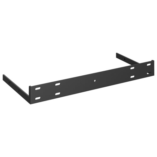VidaXL vidaXL Floating Wall Shelf High Gloss Grey MDF Display Ledge Hanging CD Rack 1