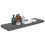 VidaXL vidaXL Schweberegal Hochglanz-Grau 80x23,5x3,8 cm MDF 2