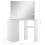 VidaXL vidaXL Corner Dressing Table Cosmetic Table Make-up Table White Mirror Bedroom 3