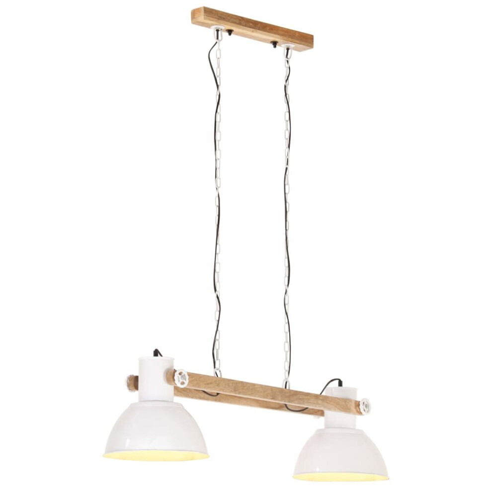 vidaXL Industrial Hanging Lamp 25 W White 109 cm E27 Hanging Light Living Room-image-OPC-P6H5ZGB-NEW
