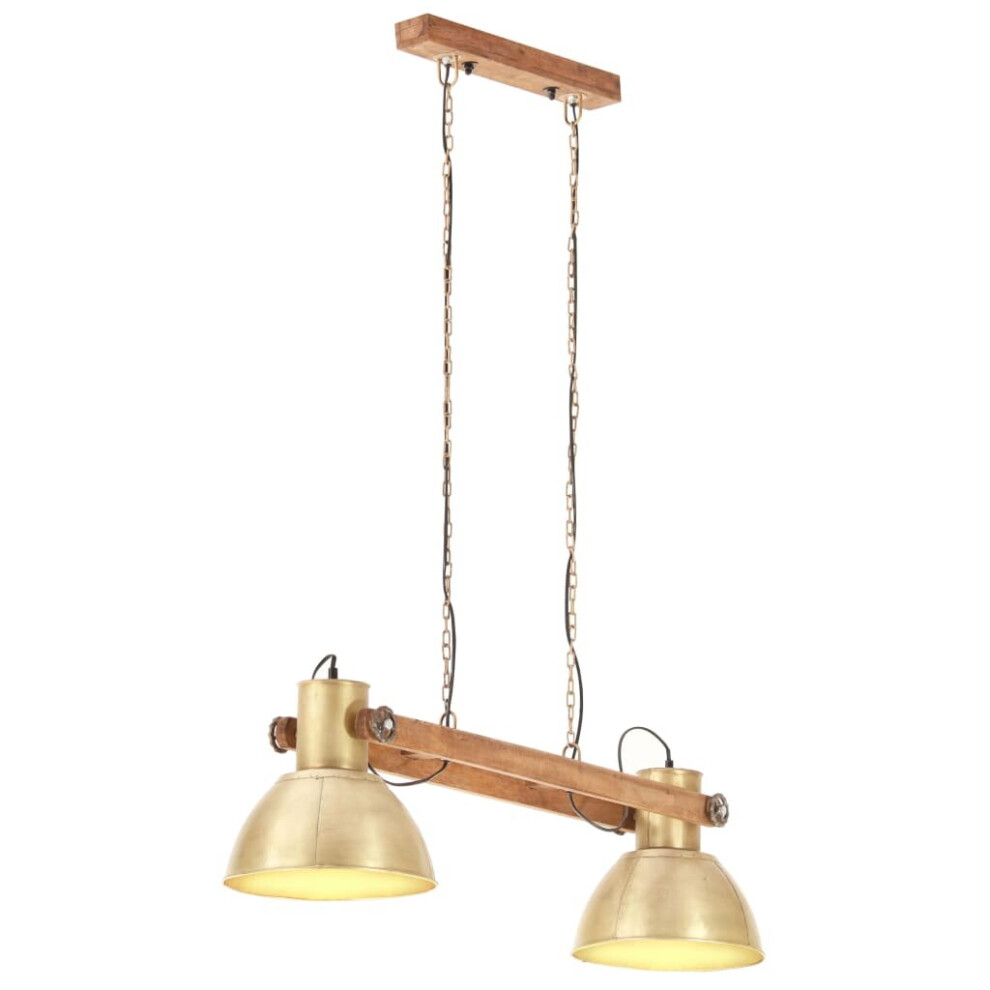 vidaXL Industrial Hanging Lamp 25 W Brass E27 Hanging Light Hallway Bedroom