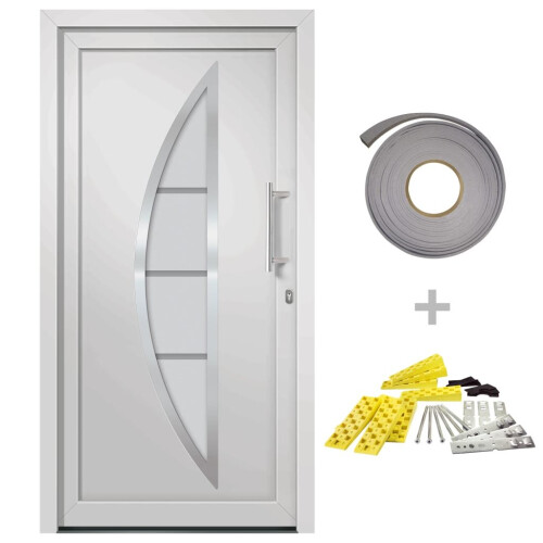 VidaXL vidaXL Haustür Weiß 98x208 cm 1