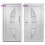 VidaXL vidaXL Haustür Weiß 98x208 cm 3