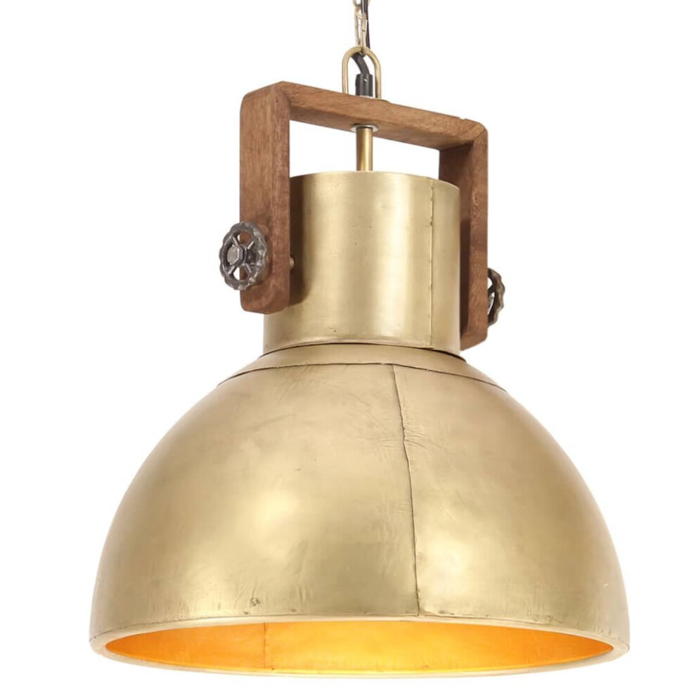 vidaXL Industrial Hanging Lamp 25 W Brass Round 40 cm E27 Ceiling Light Home