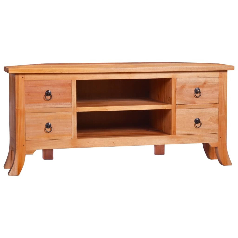 vidaXL Solid Mahogany Wood TV Cabinet Television Stand Lowboard Sideboard