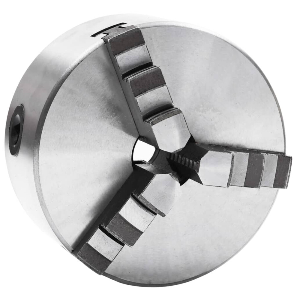 Vidaxl 3 Jaw Self-Centering Lathe Chuck 125Mm Steel Front Mount Engineer Tool