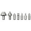VidaXL vidaXL Live Center Set 10 Pieces MT2 Replaceable Head Interchangeable Insert 8