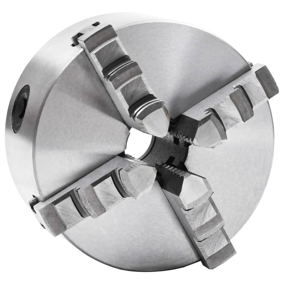 Vidaxl 4 Jaw Self-Centering Lathe Chuck 125Mm Steel Front Mount Engineer Tool