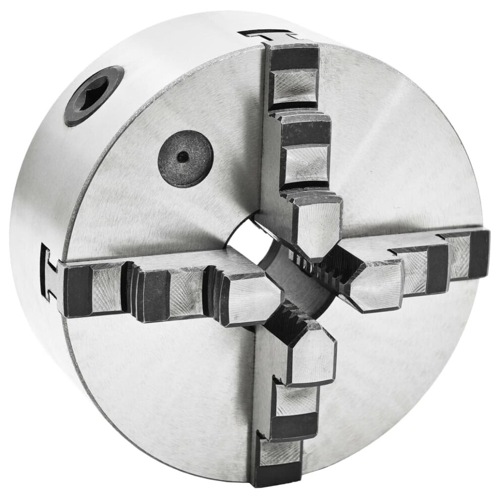 Vidaxl 4 Jaw Self-Centering Lathe Chuck 160Mm Steel Front Mount Engineer Tool