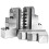 VidaXL vidaXL 3 Jaw Self-Centering Lathe Chuck 160mm Steel front Mount Engineer Tool 6