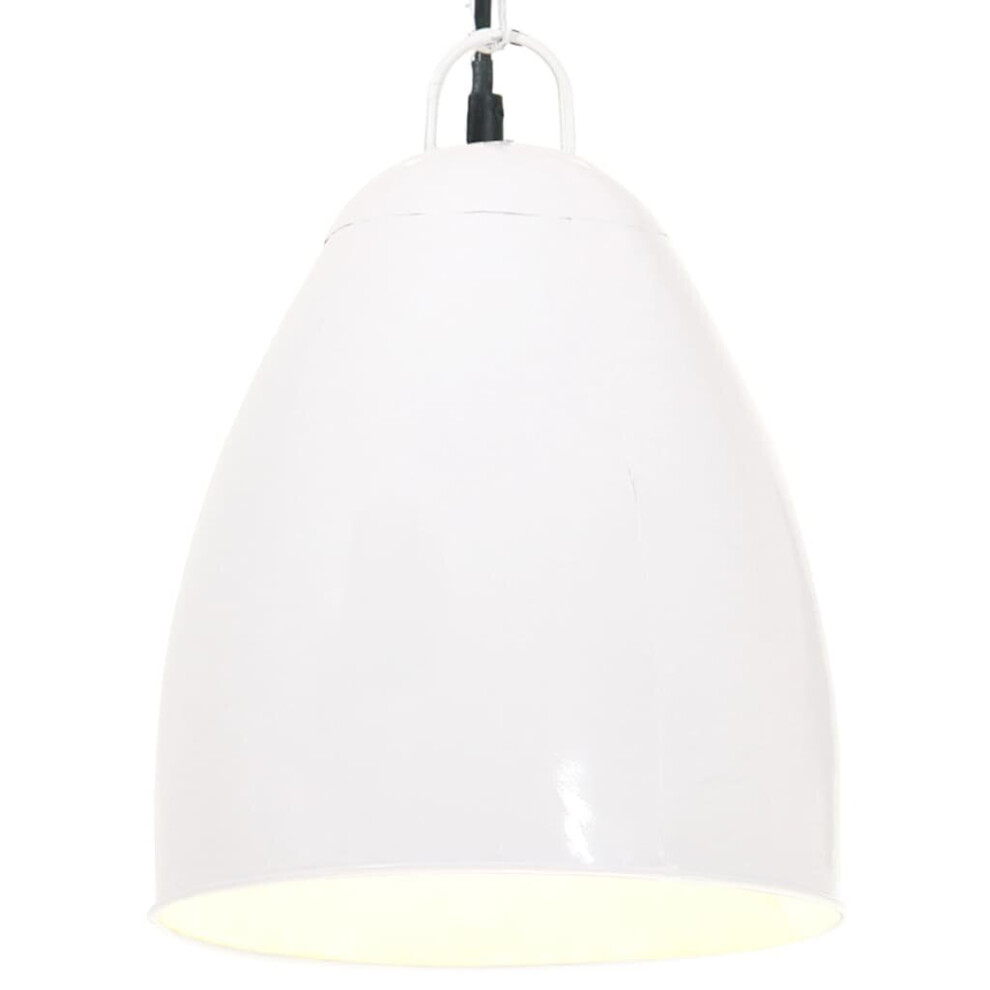 vidaXL Industrial Hanging Lamp 25 W White Round 32 cm E27 Ceiling Light Home