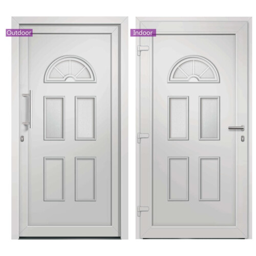 VidaXL vidaXL Haustür Weiß 110x210 cm 2