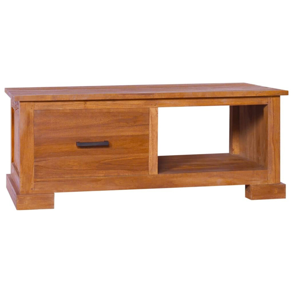 vidaXL Solid Teak Wood TV Cabinet Wooden Stereo Media Unit TV Display Stand