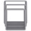 VidaXL vidaXL 3x Wall Cube Shelves Grey MDF Floating Display Storage Unit Bookcase 6