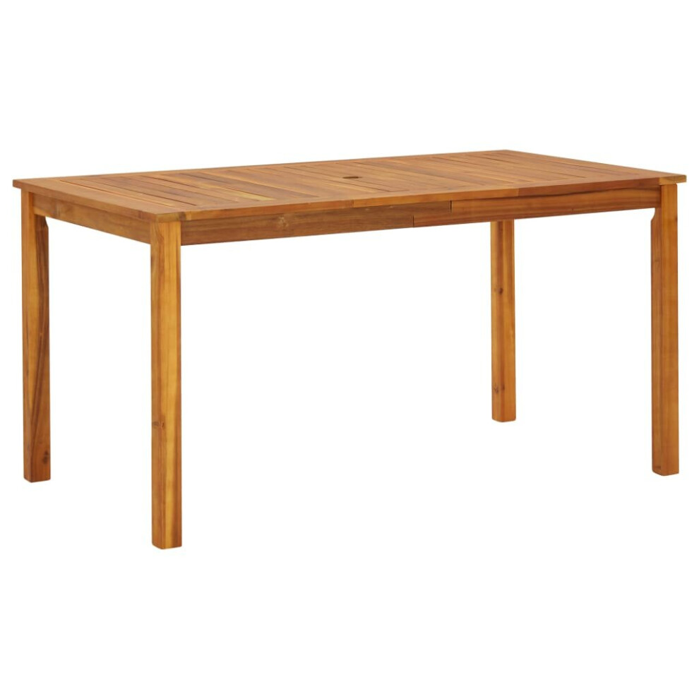 Vidaxl Solid Acacia Wood Garden Table Outdoor Patio Furniture Dining Desk