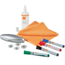 Kit inicial para placas de vidro - NOBO - 1905330 - 4 marcadores - Borracha - Acessórios incluídos
