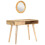 VidaXL vidaXL Solid Mango Wood Dressing Table Bedroom Wooden Makeup Desk Vanity Table 10