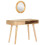 VidaXL vidaXL Solid Mango Wood Dressing Table Bedroom Wooden Makeup Desk Vanity Table 2