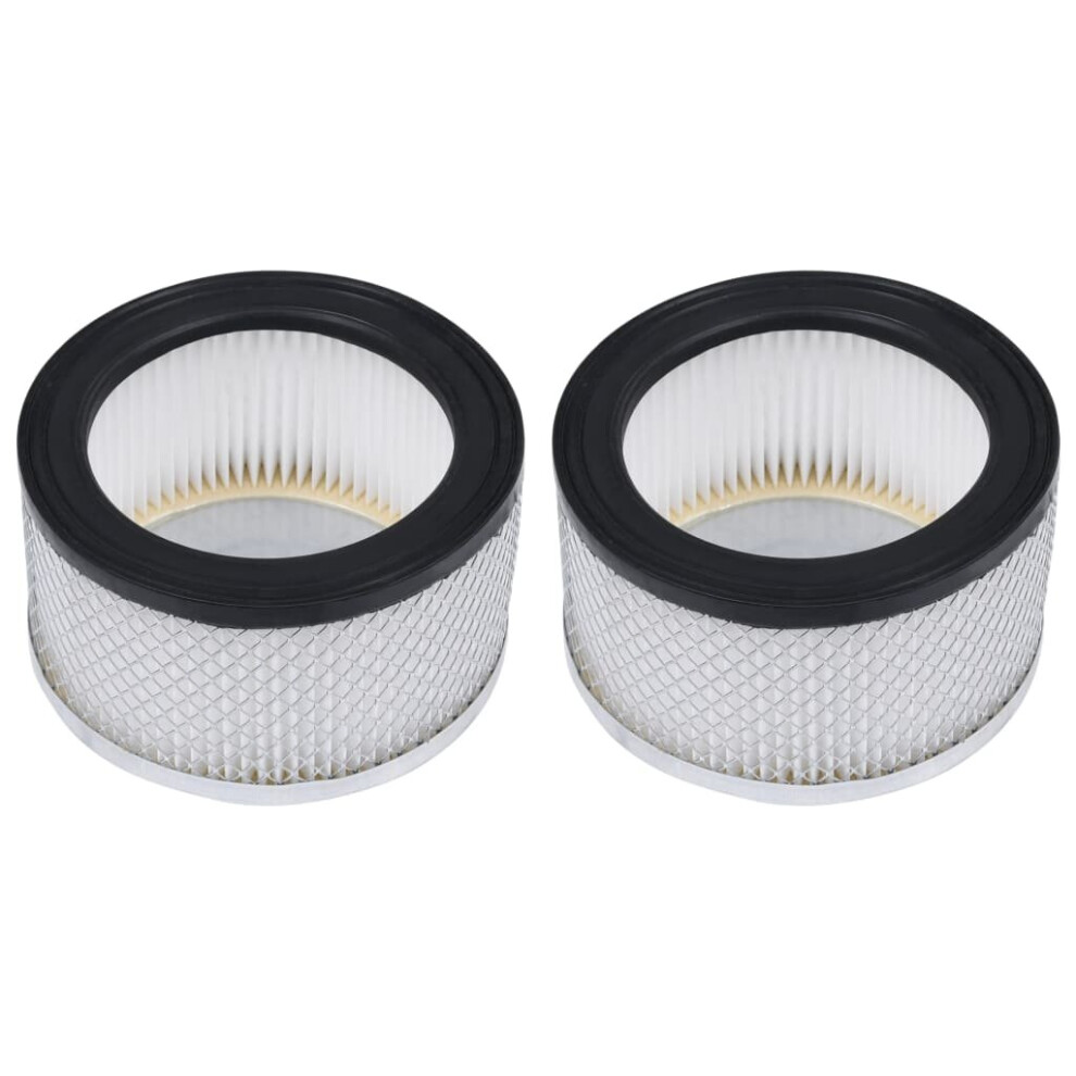 Vidaxl 2X Hepa Filters For Ash Vacuum Cleaner Washable Replacement Part Home