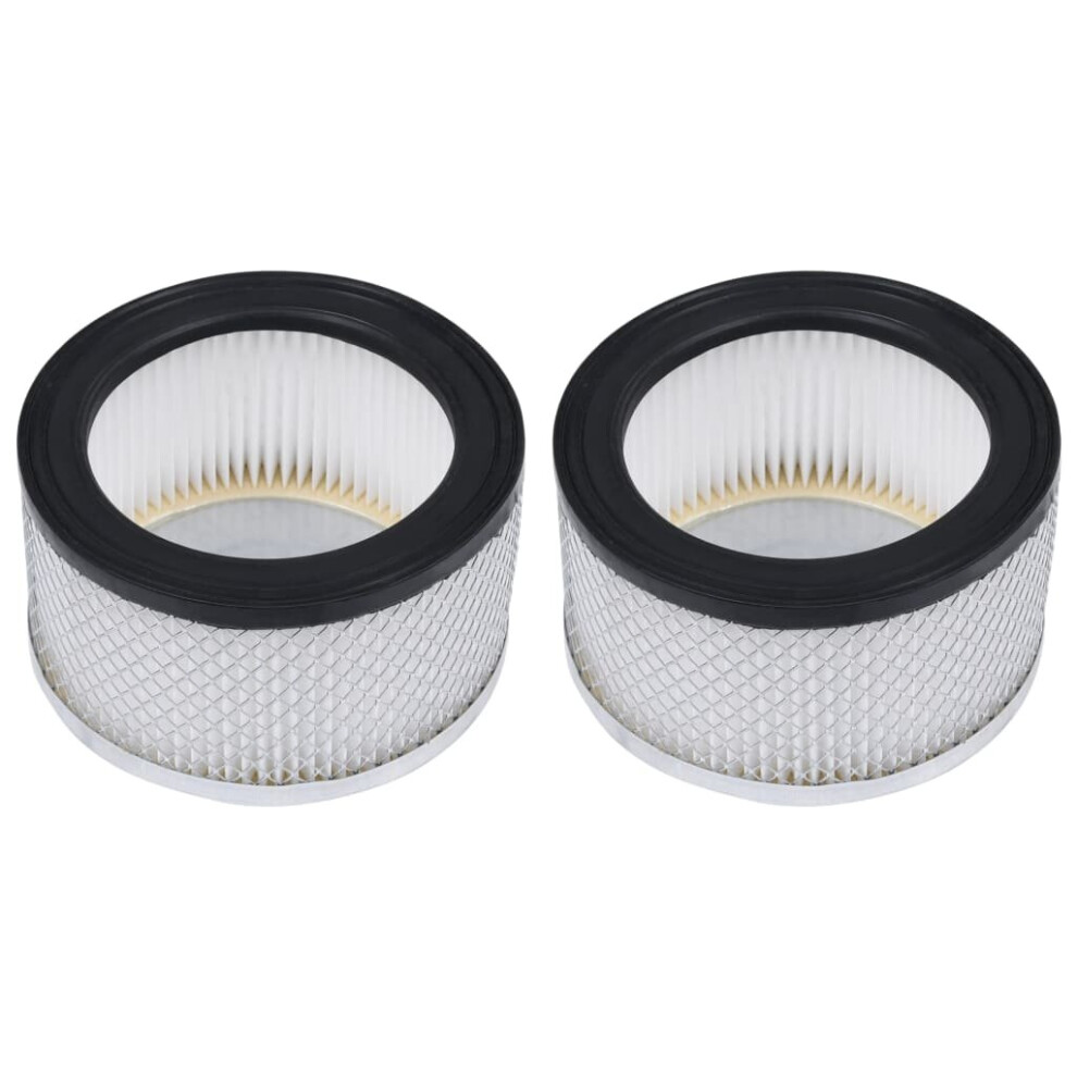 vidaXL 2x HEPA Filters for Ash Vacuum Cleaner Washable Replacement Part Home