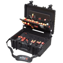 Wiha 40523 Werkzeugkoffer für Elektriker, für Handwerker, für Lehrlinge, für Profis, VDE 81 p