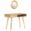 VidaXL vidaXL Solid Mango Wood Dressing Table Bedroom Wooden Makeup Desk Vanity Table 1