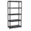 VidaXL vidaXL Storage Shelf 5-Tier Black Plastic Display Racking Space Saving Unit 7