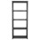 VidaXL vidaXL Storage Shelf 5-Tier Black Plastic Display Racking Unit Space Saving 4