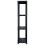 VidaXL vidaXL Storage Shelf 4-Tier Black Plastic Display Racking Unit Space Saving 6