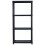 VidaXL vidaXL Storage Shelf 4-Tier Black Plastic Display Racking Unit Space Saving 5