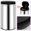 VidaXL vidaXL Automatic Sensor Dustbin 60L Stainless Steel Kitchen Waste Dust Bin 1