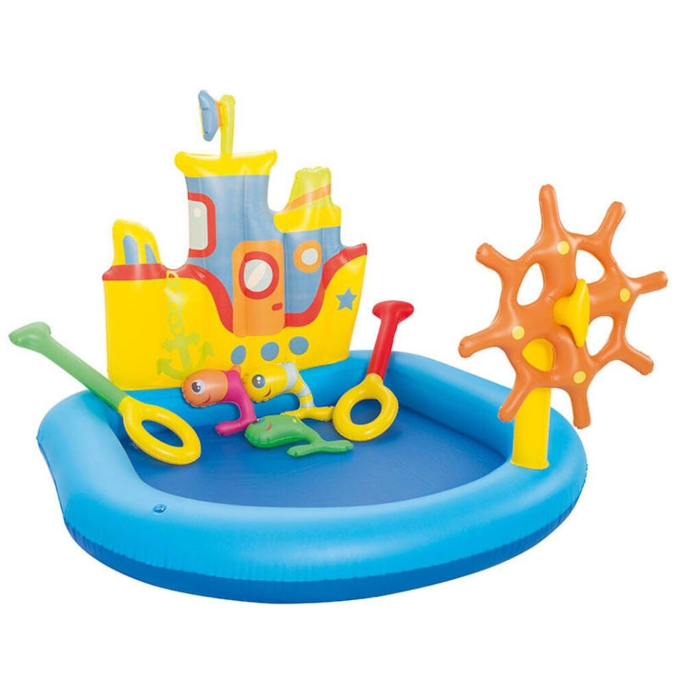 Bestway Inflatable Play Centre Tugboat 140x130x104cm Multicolour Kids Pool Toy