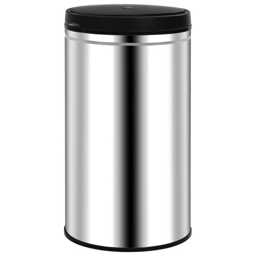 VidaXL vidaXL Automatic Sensor Dustbin 60L Stainless Steel Kitchen Waste Dust Bin 2
