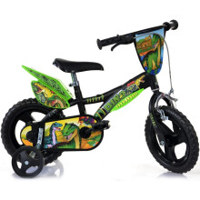 Dino Bikes Kids' Bicycle Dinosaur Green 12" With Stabliliser Brake Sports Bike