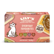 Lily's Kitchen Wet Cat Tray Everyday Favourites Multipack 8x85g (Pack of 4)
