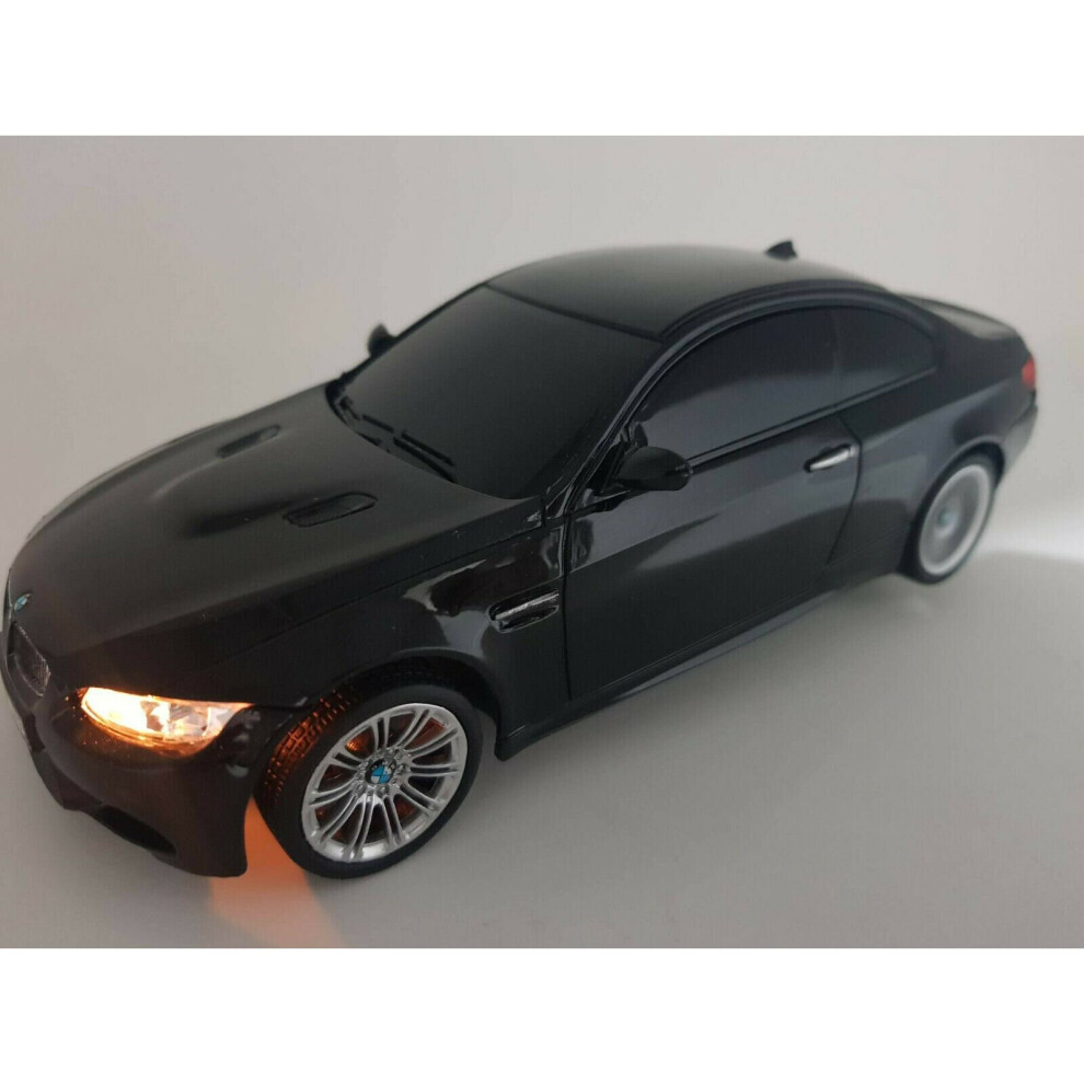 BMW M3 1/24 Scale Radio Remote Control Car Black LED LiGHTS