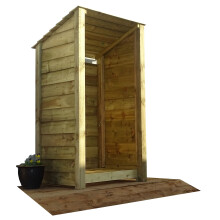 (6ft, Light Green) Wooden Log Store - Reversed Roof (L-99cm, H-126cm / 180cm, W-81cm)
