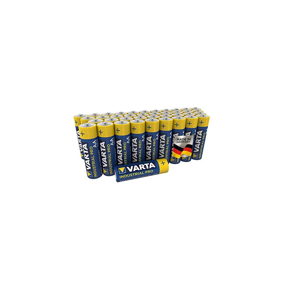 VARTA Industrial Pro AA Mignon alkaline batteries, LR6 - 40-pack, made in Germany, environmentally-friendly packaging