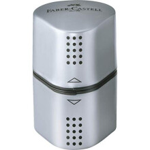 Faber-Castell Trio Pencil Sharpener Tub Box GRIP 2001 Silver