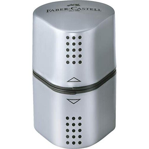 Faber-Castell Faber-Castell Trio Pencil Sharpener Tub Box GRIP 2001 Silver