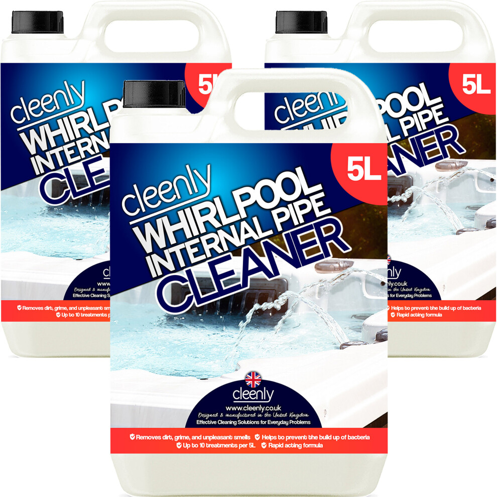 Cleenly (15L) Hygienic Hot Tub Whirlpool Internal Pipe Cleaner