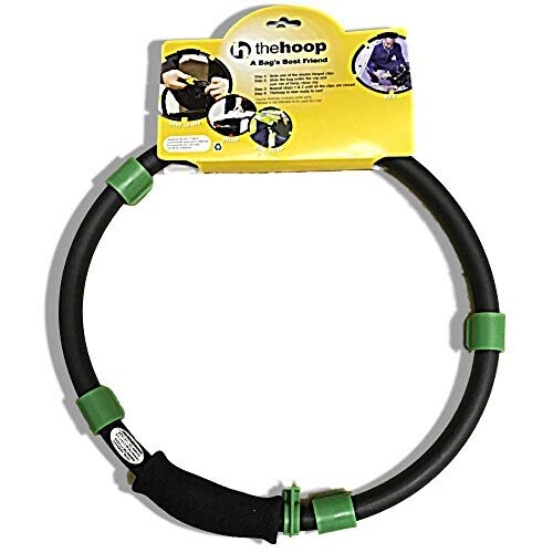 Black Handy Hoop Ring Sack Bin Refuse Garbage Bag Holder Plastic with Handle New