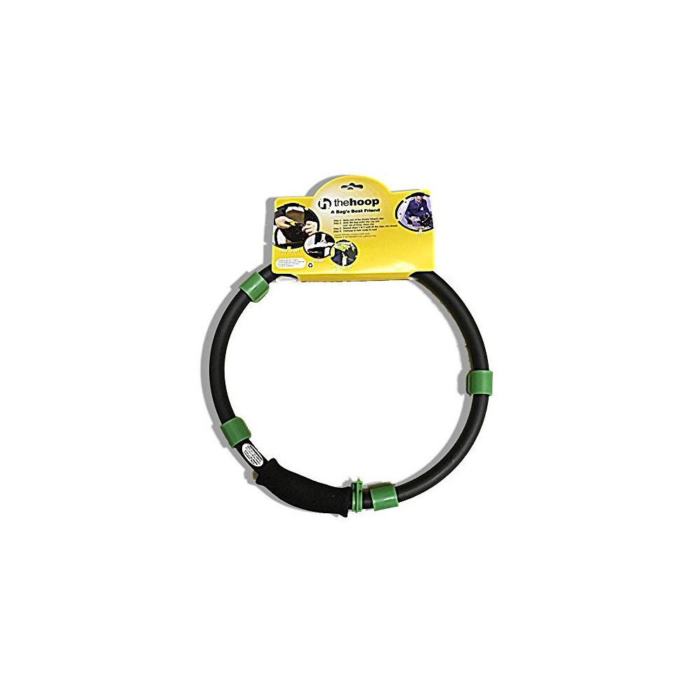 Handy Hoop Ring Sack Bin Refuse Garbage Bag Holder Plastic With Handle New Black