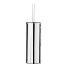 Premier Housewares Freestanding Toilet Roll Holder Stainless Steel Toilet Roll Holders Free Standing Brush Holder Chrome Toilet Roll Holder 38x10x10