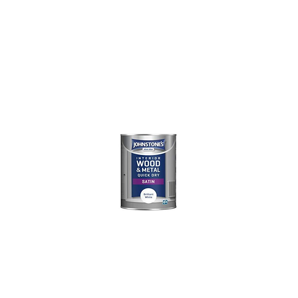 Johnstone's 303929 Quick Dry Satin, Brilliant 1.25 Liter White