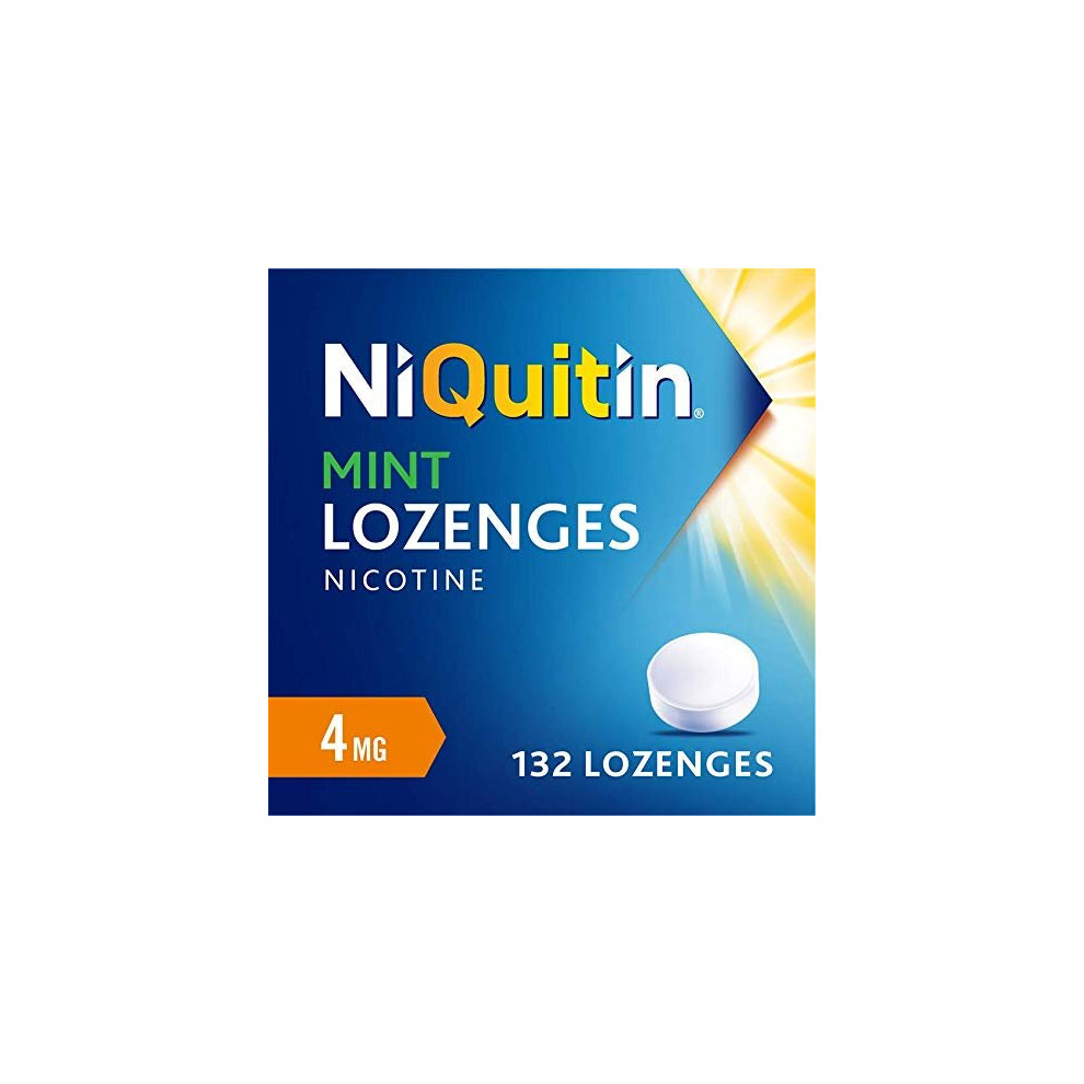 NiQuitin Mint Lozenge - 4 mg, 132 Lozenges - Stop Smoking Aid