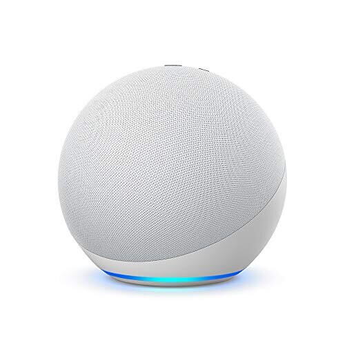 All-new Echo (4th generation) | With premium sound, smart home hub and Alexa | Glacier White
