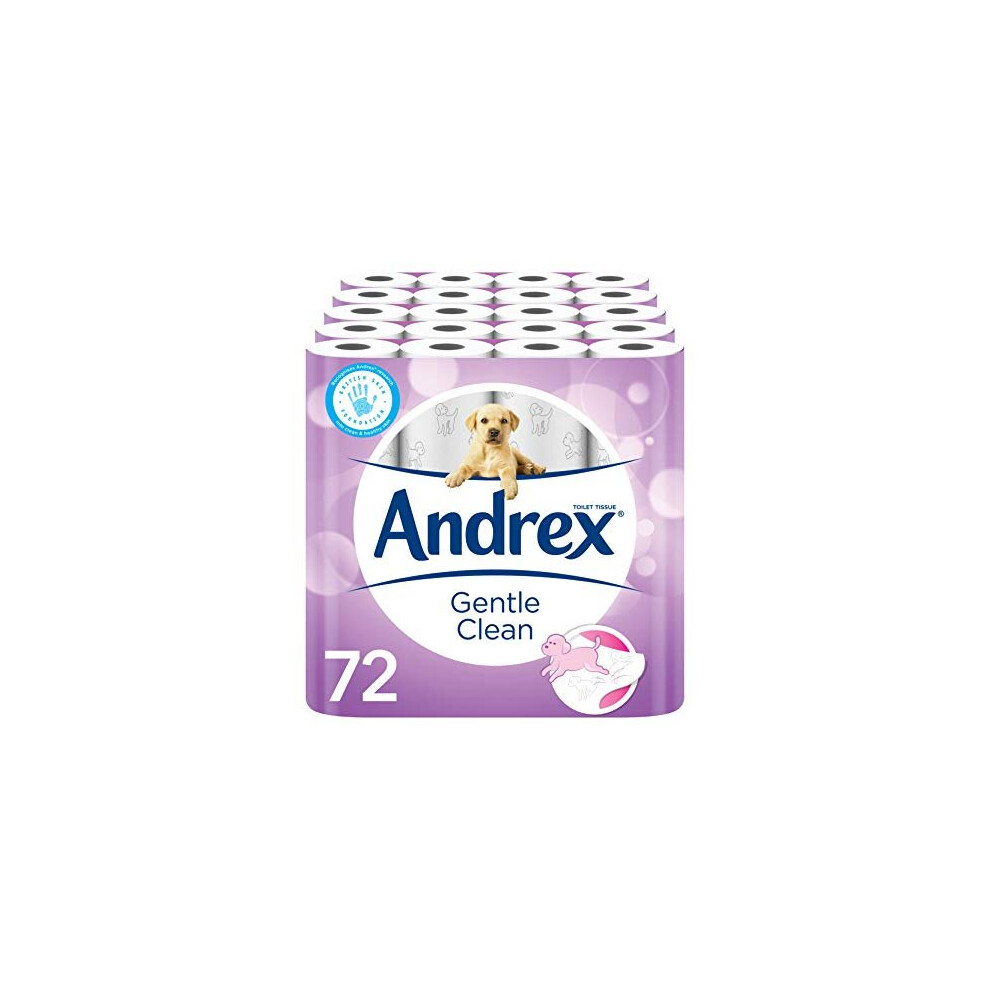 Andrex Gentle Clean Toilet Tissue, 72 Rolls